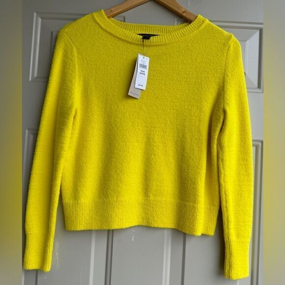 Banana Republic Cozy Crew-Neck Sweater Yellow Sz XXS petite - Picture 1 of 5
